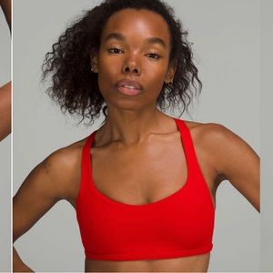 red lululemon free to be wild bra